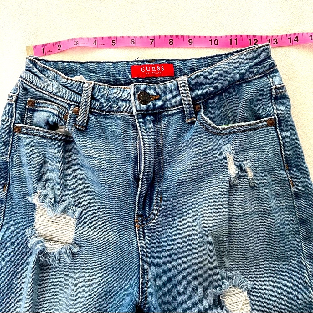 GUESS FACTORY Wome’ns Fringe High Rise Jean - Picture 10 of 14